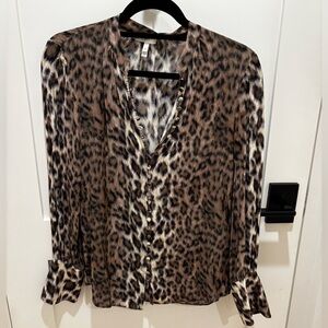 Joie leopard print blouse